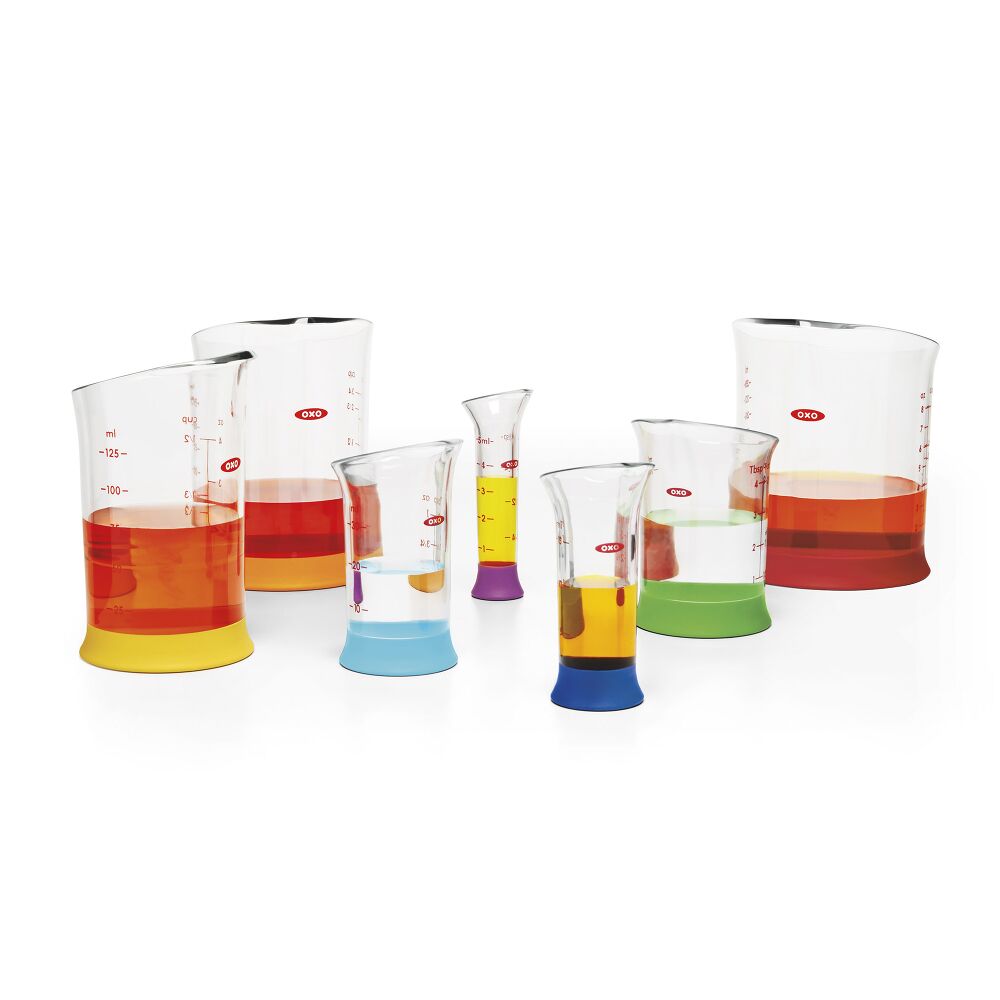 7 Piece Liquid Measuring Beaker Set X4