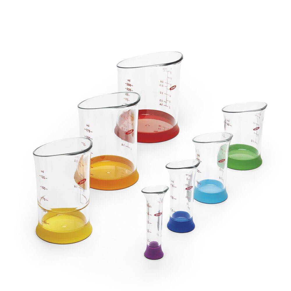 7 Piece Liquid Measuring Beaker Set X4