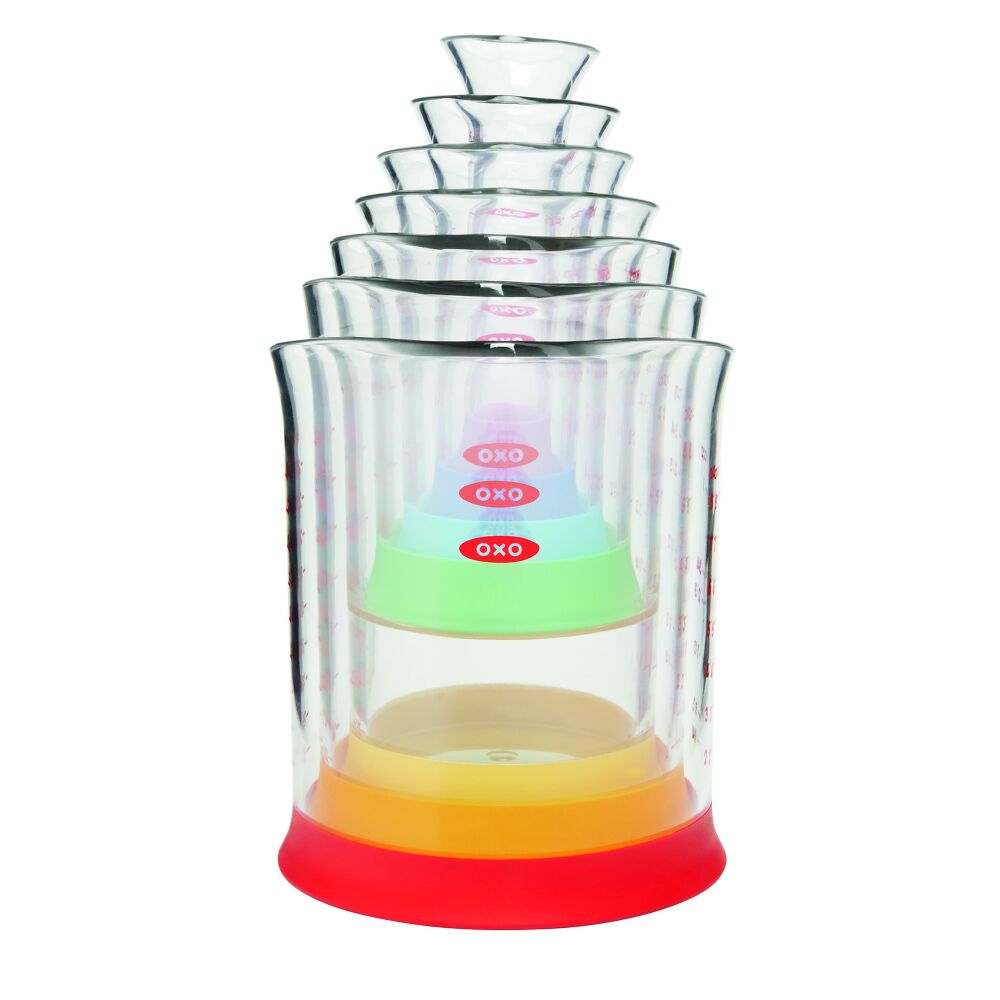 7 Piece Liquid Measuring Beaker Set X4