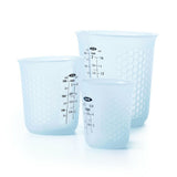 3 Piece Squeeze & Pour Silicone Measuring Cup Set P0