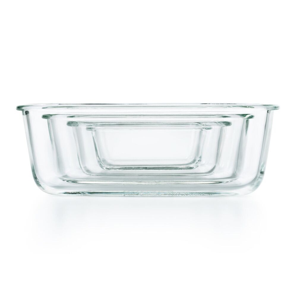 Smart Seal 3.5 Cup Glass Rectangle Container - Teal A5