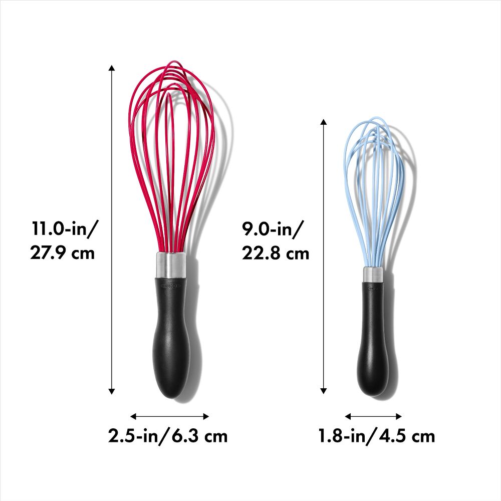 2 Pc Silicone Whisk Set V9