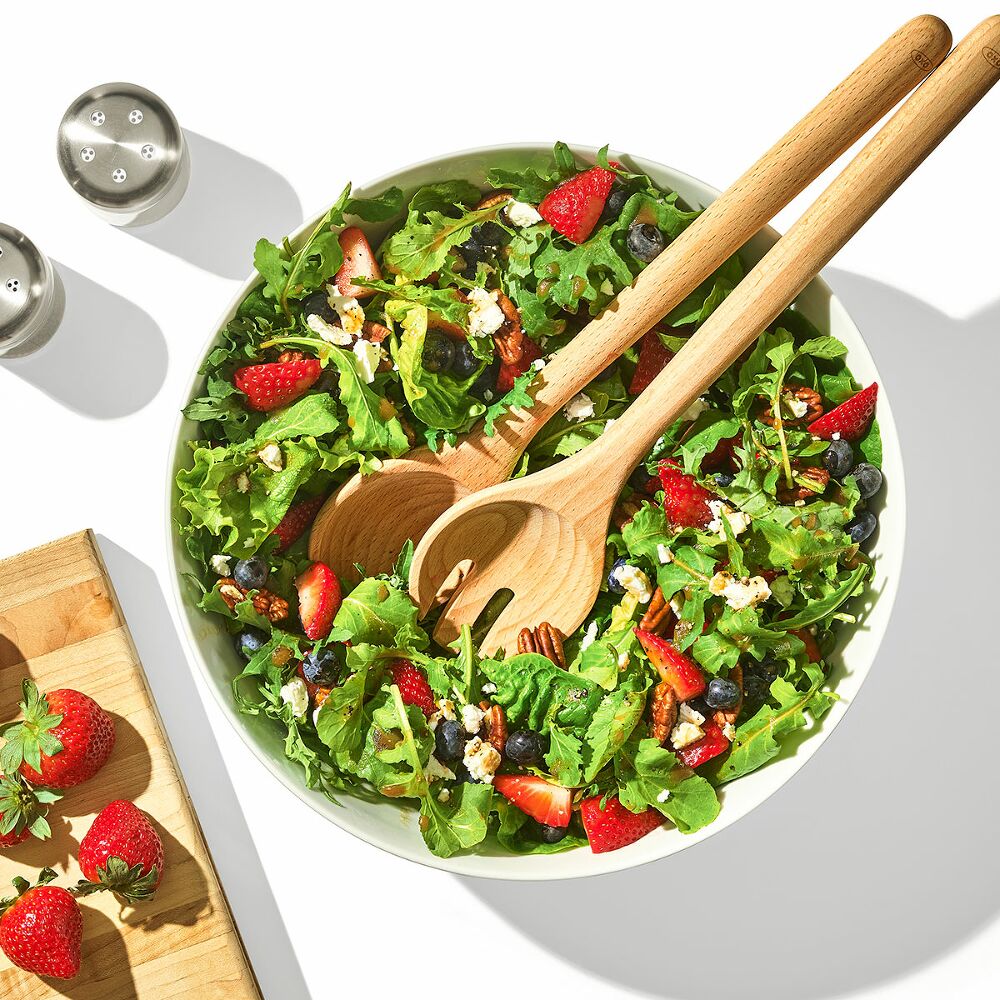 Beechwood Salad Servers – 2-Piece Set V5