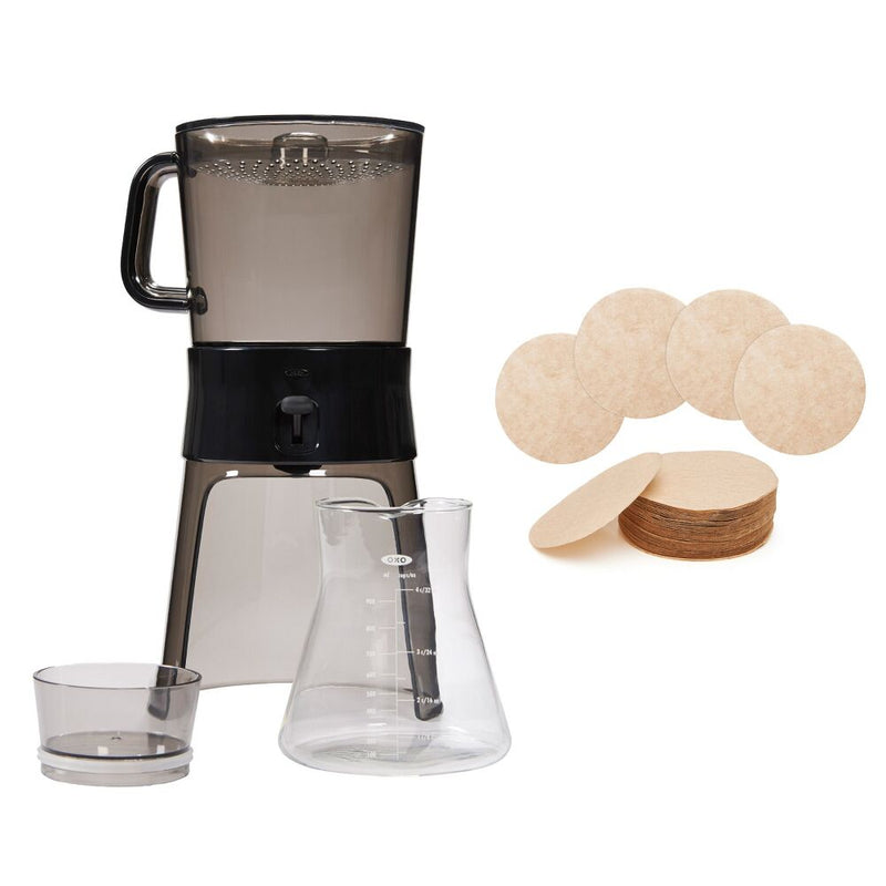 Cold Brew Coffee Maker & Cold Brew Coffee Maker Paper Filters Bundle X7