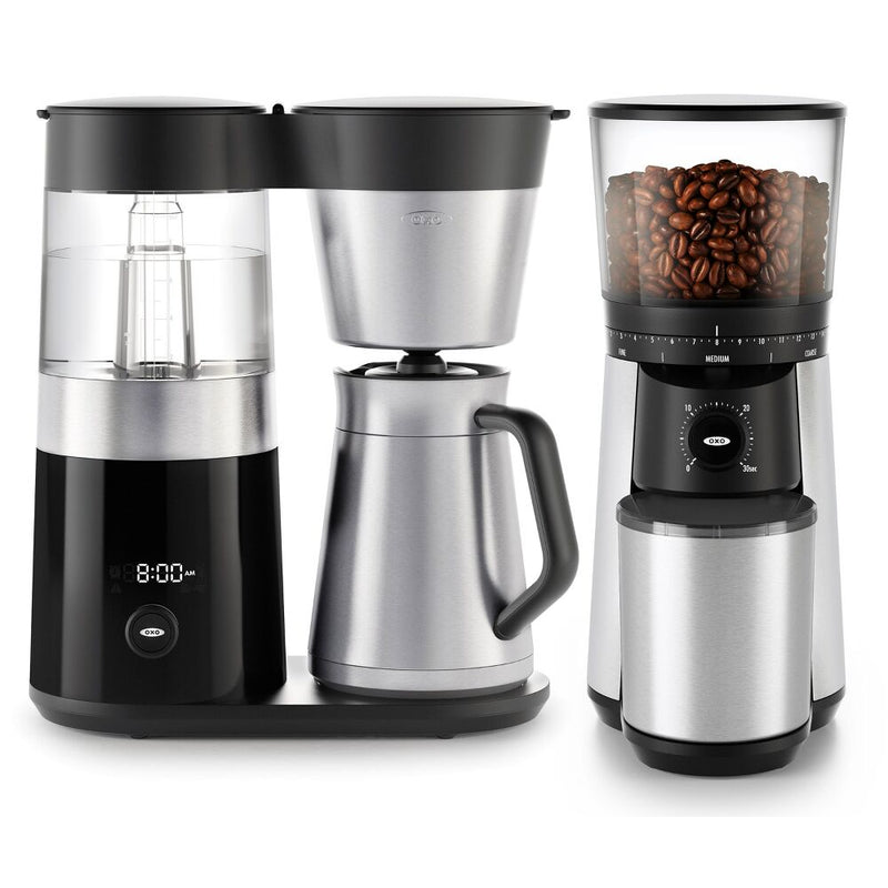 9-Cup Coffee Maker & Conical Burr Coffee Grinder Bundle F0