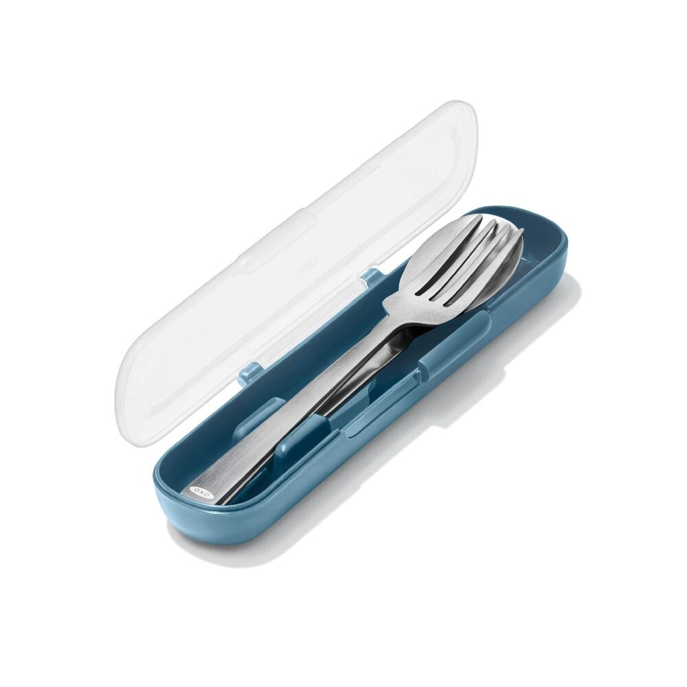 Prep & Go Stainless Steel Utensils With Case - Ocean Blue U3