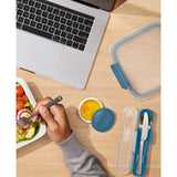 Prep & Go Stainless Steel Utensils With Case - Ocean Blue U3