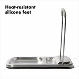 Stainless Steel Spoon Rest with Lid Holder Q2