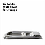 Stainless Steel Spoon Rest with Lid Holder Q2