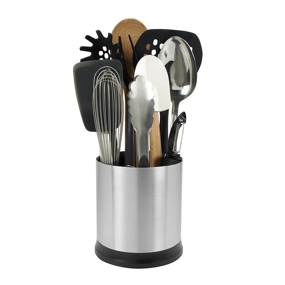Stainless Steel Rotating Utensil Holder E7