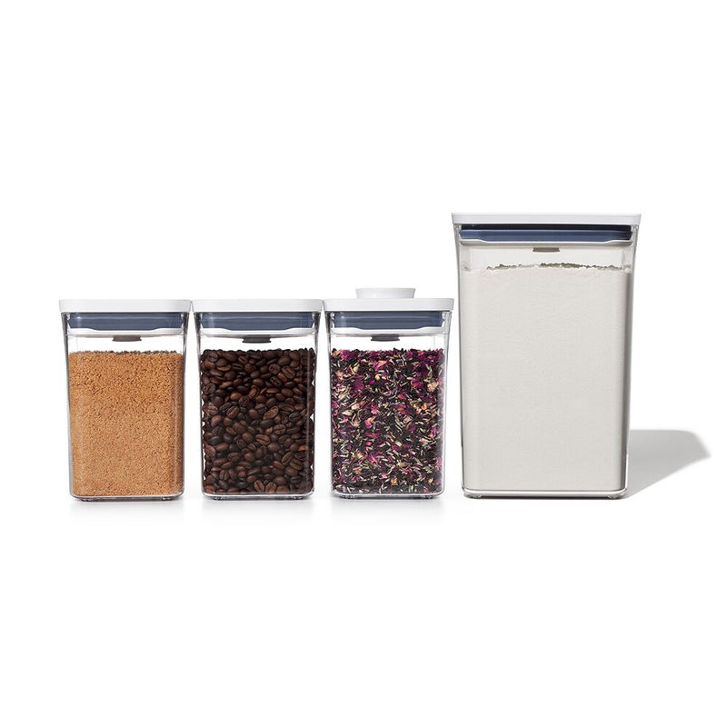 POP Container - Big Square Medium (4.4 Qt.) & 3-Piece POP Container Value Set Bundle T4