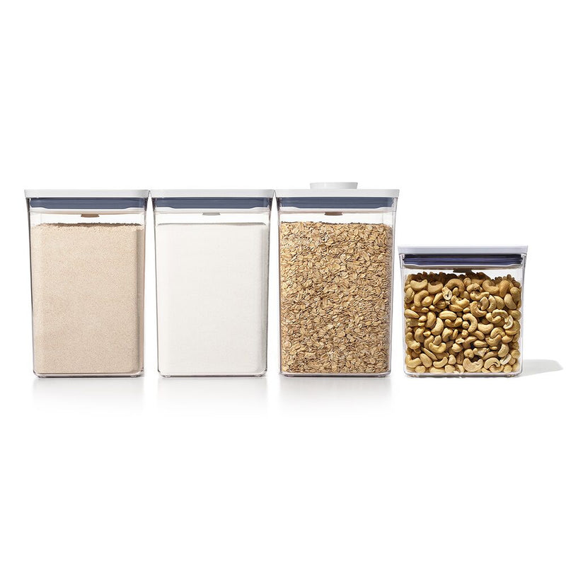 POP Container - Rectangle Short (1.7 Qt.) & 6-Piece POP Container Set Bundle X0