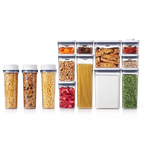 3 Piece Cereal Dispenser Set & 10-Piece POP Container Set Bundle Q4