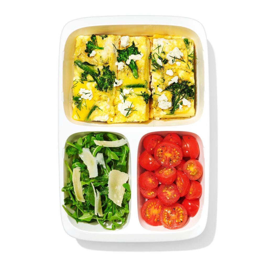 Prep & Go 4.1-Cup Divided Container - Ocean Blue W5