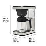 8-Cup Coffee Maker with Podless Single-Serve Function and Glass Carafe U0