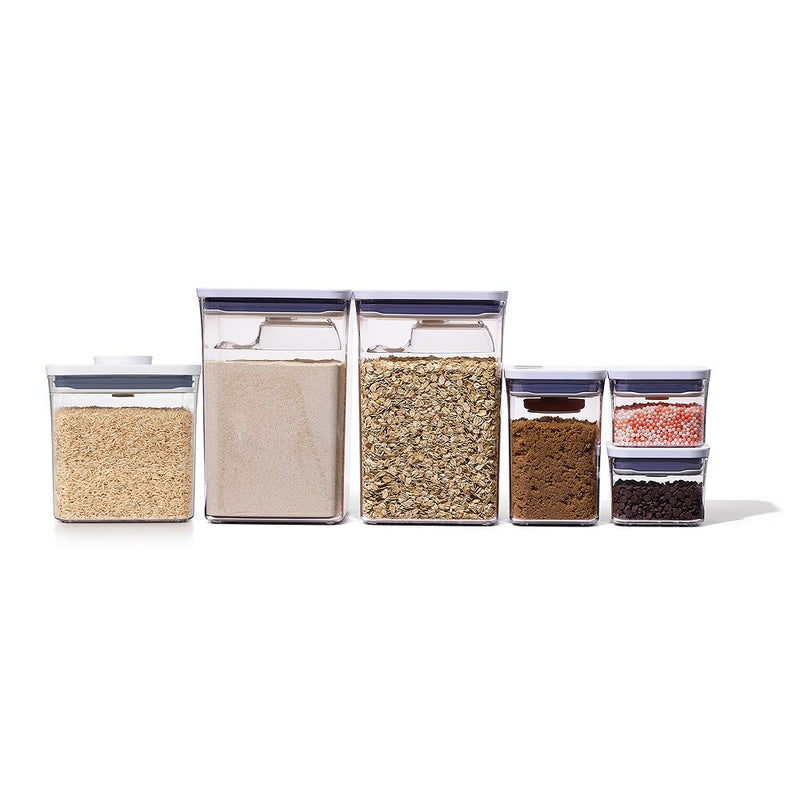 8-Piece POP Container Baking Set & POP Container - Big Square Short (2.8 Qt.) Bundle I7