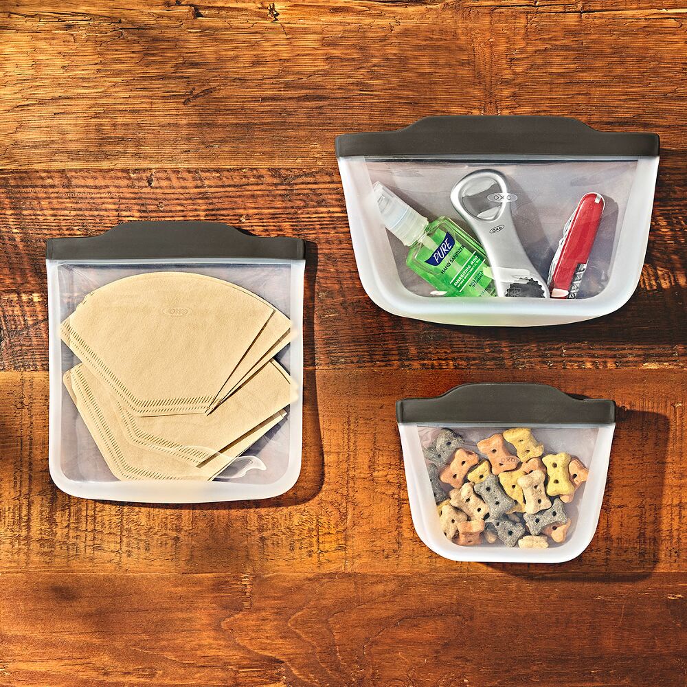 Outdoor Silicone Reusable Stand Up Bag Quart (32 oz) S3