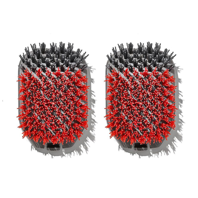 Outdoor Nylon Grill Brush Set of 2 Replacement Heads F7