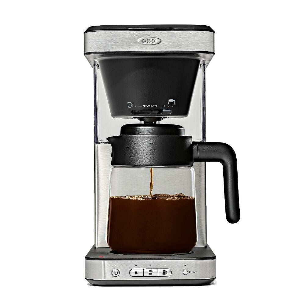 8-Cup Coffee Maker with Podless Single-Serve Function and Glass Carafe U0