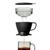 Pour Over Coffee Maker with Water Tank - Matte Black R8