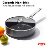 Ceramic Professional Non-Stick 3-Quart Sauté Pan with Lid G3