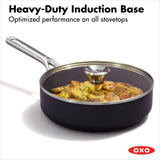 Ceramic Professional Non-Stick 3-Quart Sauté Pan with Lid G3