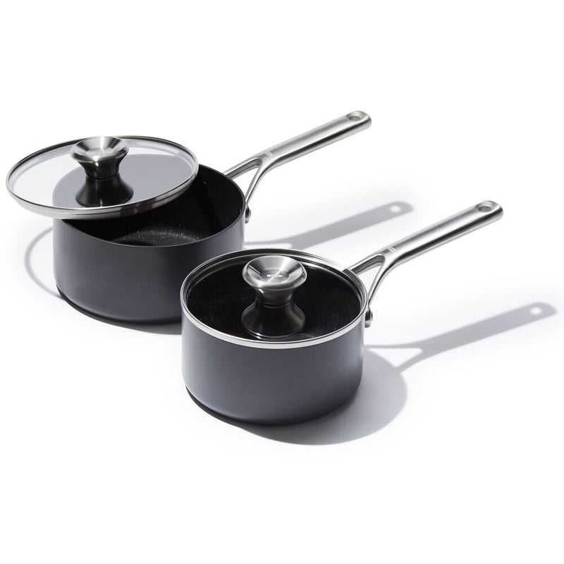 Ceramic Professional Non-Stick 4-Piece Saucepan Set (1.7 Qt & 2.3 Qt) D2