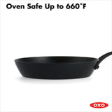 Carbon Steel Obsidian Series 8-Inch Frypan with Silicone Sleeve I6