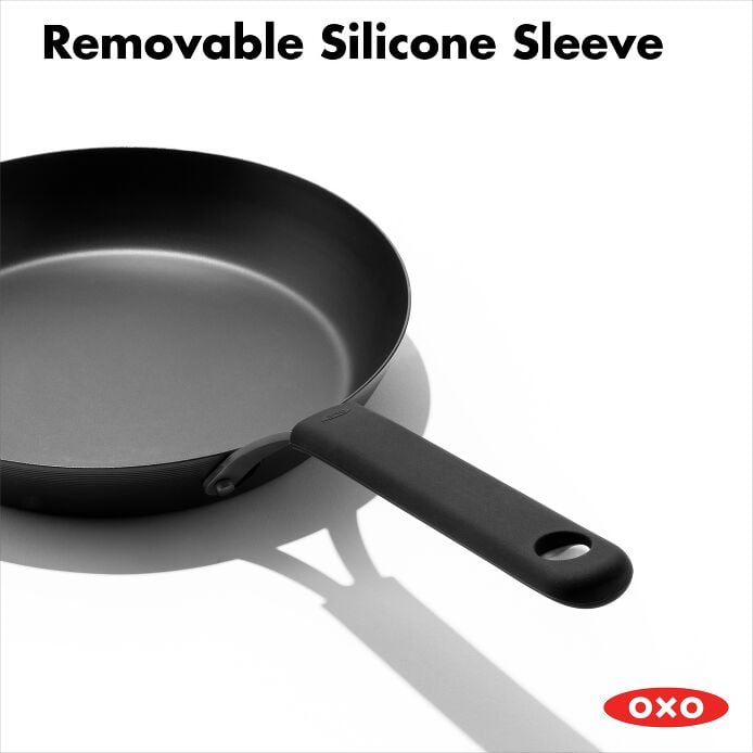Carbon Steel Obsidian Series 10-Inch Frypan with Silicone Sleeve I5