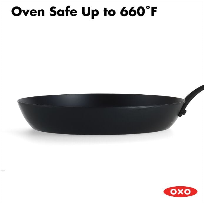Carbon Steel Obsidian Series 10-Inch Frypan with Silicone Sleeve I5