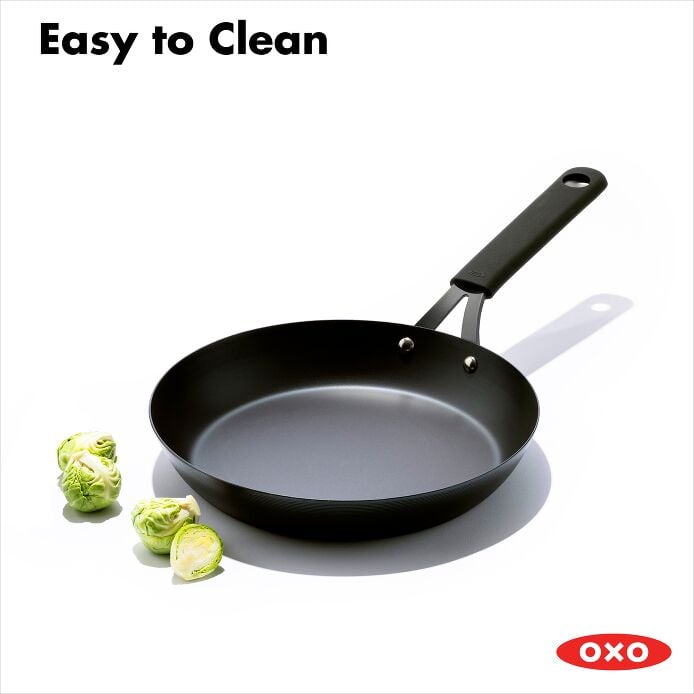 Carbon Steel Obsidian Series 10-Inch Frypan with Silicone Sleeve I5