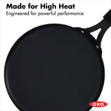 Obsidian Carbon Steel 10-Inch Crêpe Pan with Silicone Sleeve S1