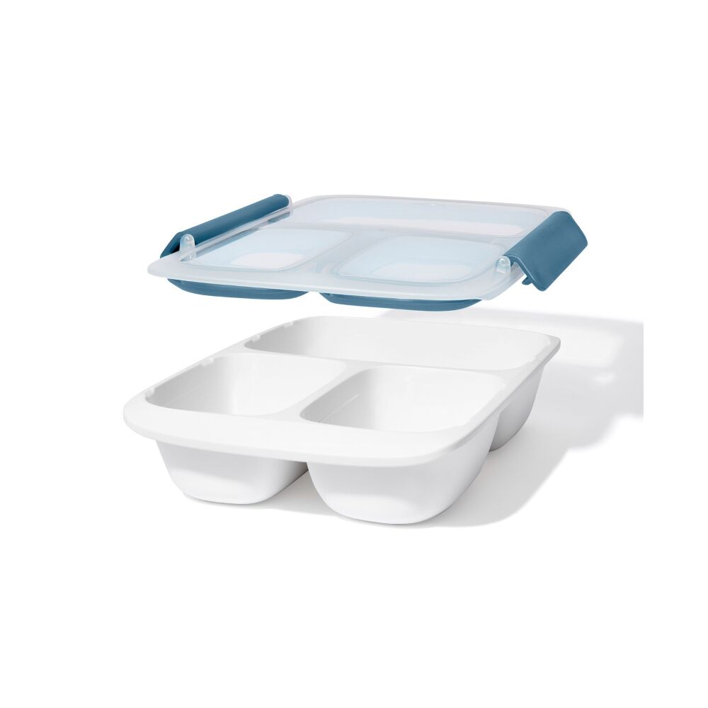 Prep & Go 4.1-Cup Divided Container - Ocean Blue W5