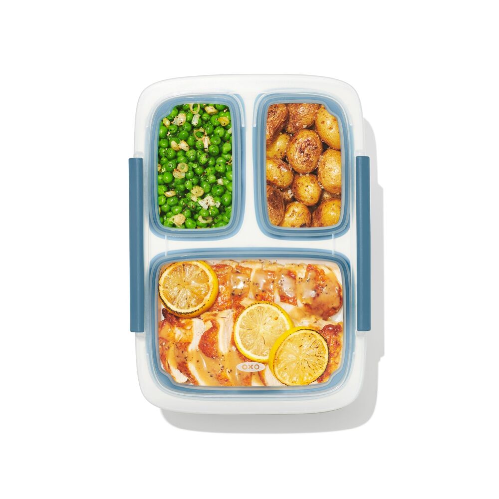 Prep & Go 4.1-Cup Divided Container - Ocean Blue W5
