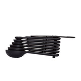 7 Piece Plastic Measuring Spoons - Black C0