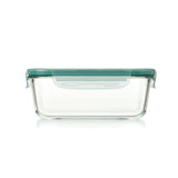 Smart Seal 8 Cup Glass Rectangle Container - Teal A1