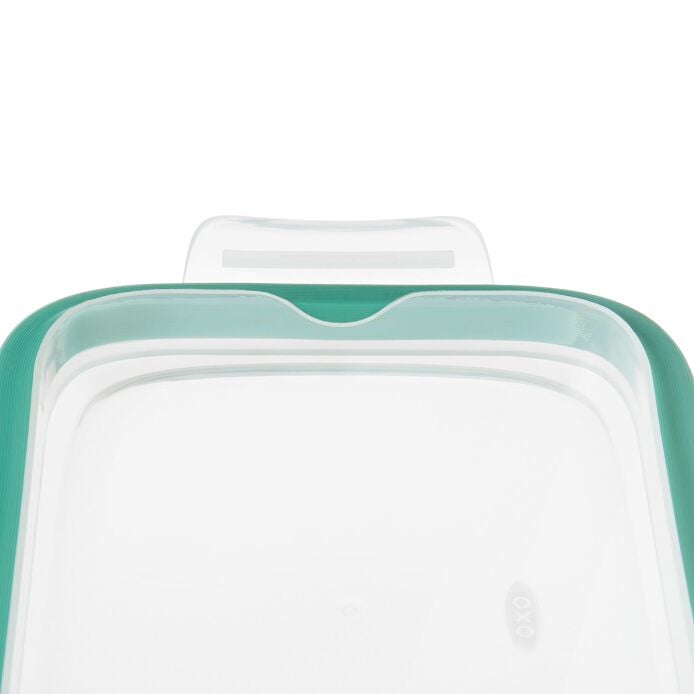 Smart Seal 8 Cup Glass Rectangle Container - Teal A1
