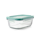 Smart Seal 3.5 Cup Glass Rectangle Container - Teal A5