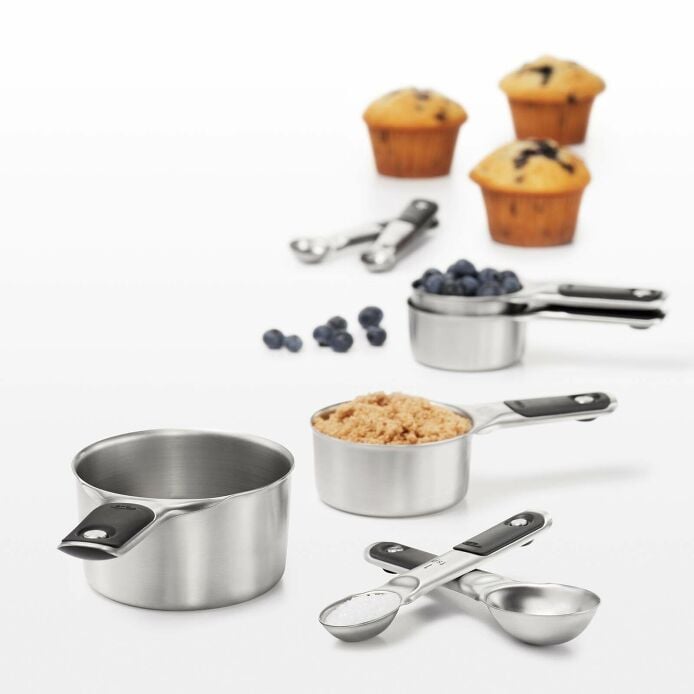 Stainless Steel Measuring Cups and Spoons Set P2