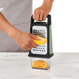 Etched Box Grater With Removable Zester V8