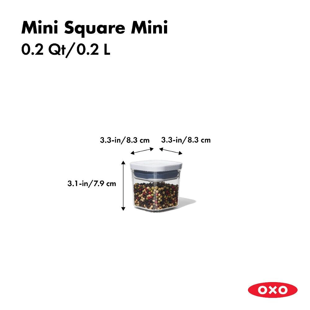 POP Container - Mini Square Mini (0.2 Qt.) X8