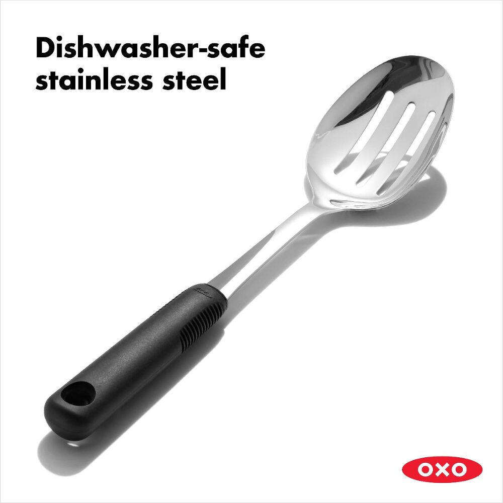 Stainless Steel Slotted Spoon E5