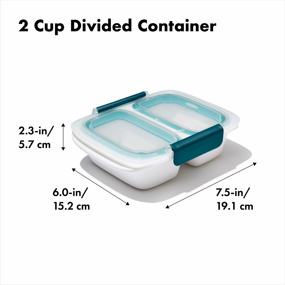 Prep & Go 2-Cup Divided Container A8