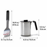 Grilling Basting Pot and Brush Set G9