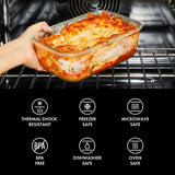 16 Piece Glass Smart Seal Everyday Container Set J6