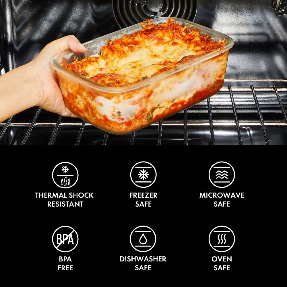 16 Piece Glass Smart Seal Everyday Container Set J6