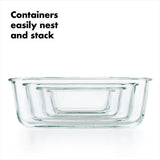 16 Piece Glass Smart Seal Everyday Container Set J6