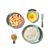 3 Piece Mixing Bowl Set - Cadet Blue, Tower Grey, Jade Q6