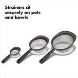 OXO Good Grips 3 Piece Strainer Set Q3