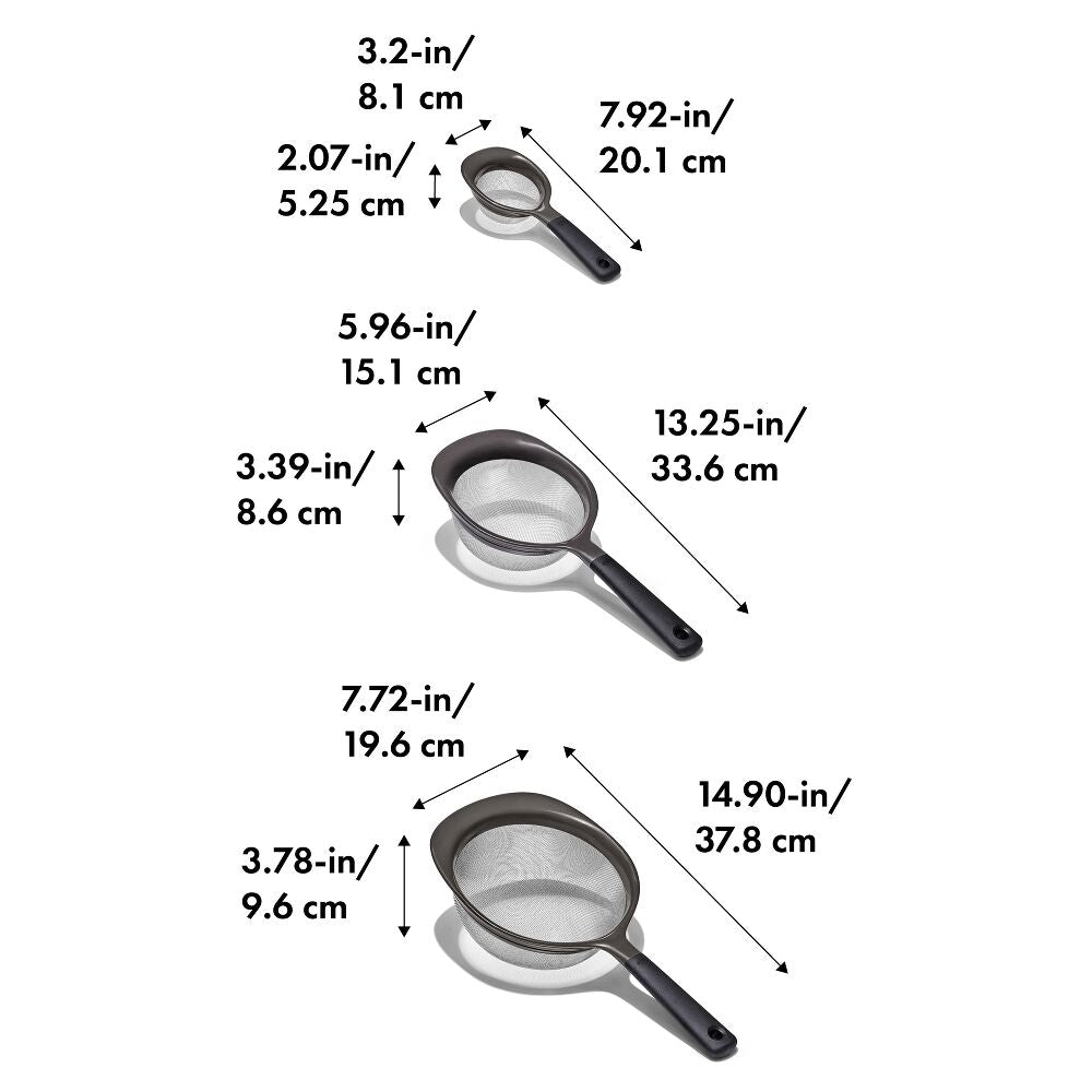 OXO Good Grips 3 Piece Strainer Set Q3